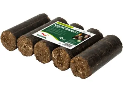DŘEVĚNÉ BRIKETY EXTRALONG NOČNÍ - balík 10kg